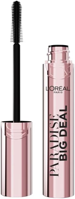 L'Oréal Paris Big Deal Mascara Volumizzante, Adatto a Occhi Sensibili, +100% Volume e Lunghezza Senza Grumi, Formula Modulabile e Stratificabile per Impatto Super, Con Self Smoothing Complex, 9,4ml