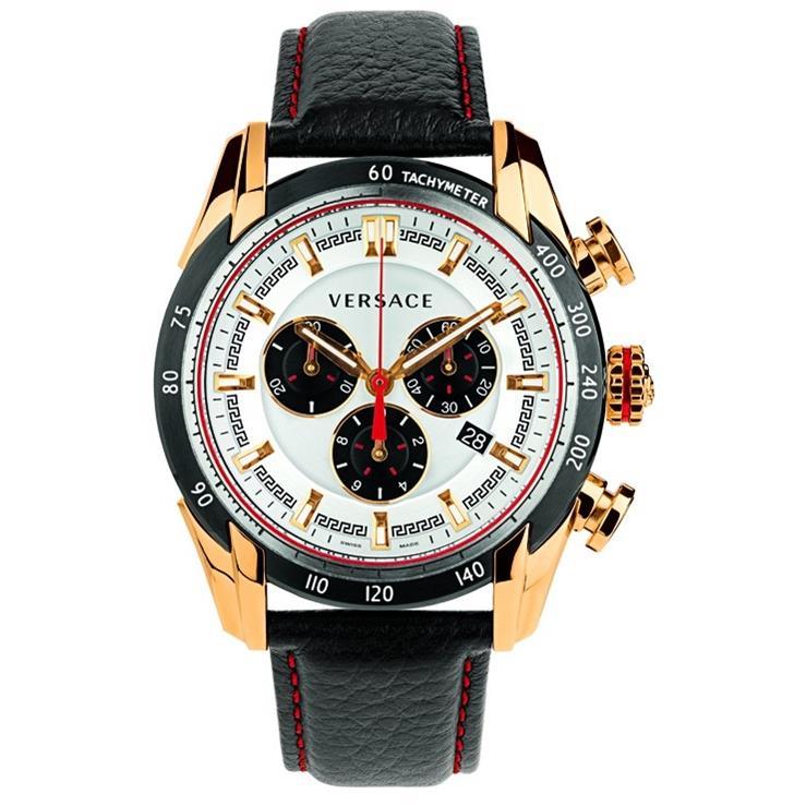 Versace VDB040014 V-Ray Analog Display Quartz Black Men's Watch
