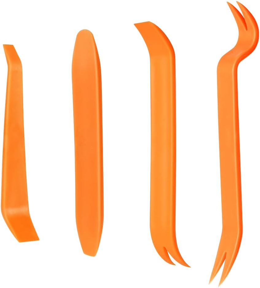 flintronic Car Disassembly Tool Kit, 4 Pcs Disassembly Tools, Plastic Pliers for Car Front Panel, for Disassembly of Car Sound System, Vehicle Radio, Interior Coating