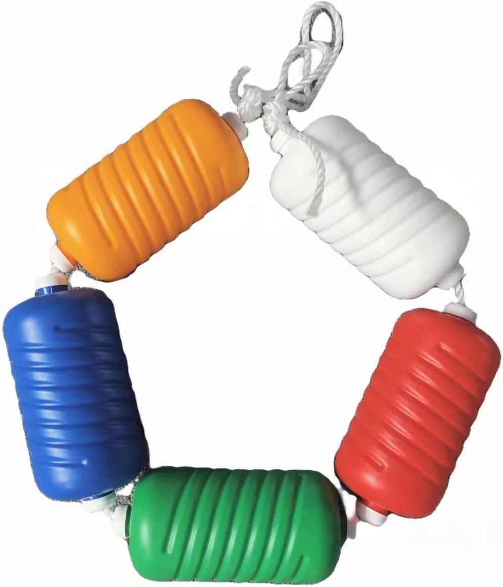 Pool Safety Rope, Pool Rope Polyethylene Pool Rope with Float - 9cm / 3.5" Wide, Lane Line Float Rope, Commercial Swimming Pool Breakout Line for Teen Swimming (Size : 5m