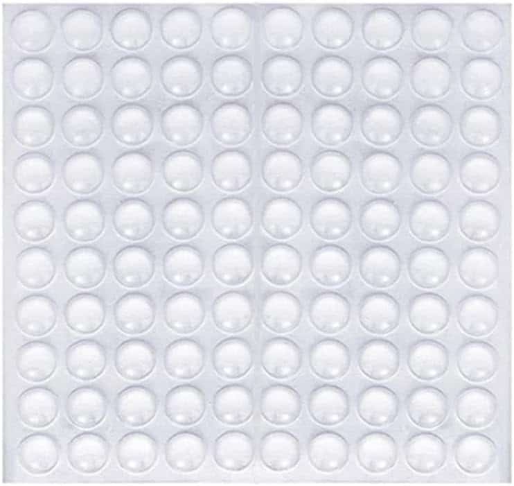 100 stuks rubberen buffers, elastische buffers, meubelbuffers, zelfklevend, transparante beschermbuffers, aanslagdempers, bumper pads voor meubels, notebook, kasten en laden