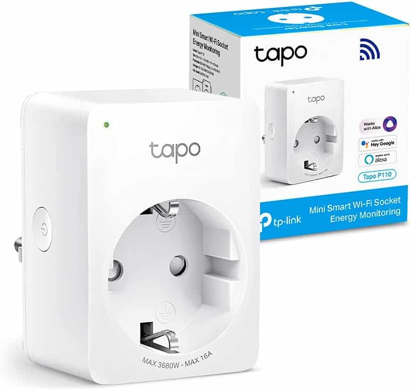 Tp-Link Tapo P110 Inteligentne Gniazdko Wi-Fi, Biały, 1 gniazdko