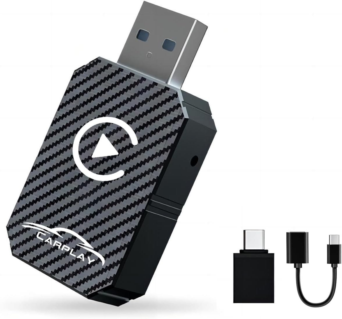 Adaptador Carplay Inalámbrico, actualización 2025 Wireless CarPlay para Coches, Convierte Adaptador Carplay con Cable a Inalámbrico para Control Inalámbrico Plug & Play Carplay Compatible iOS 10+