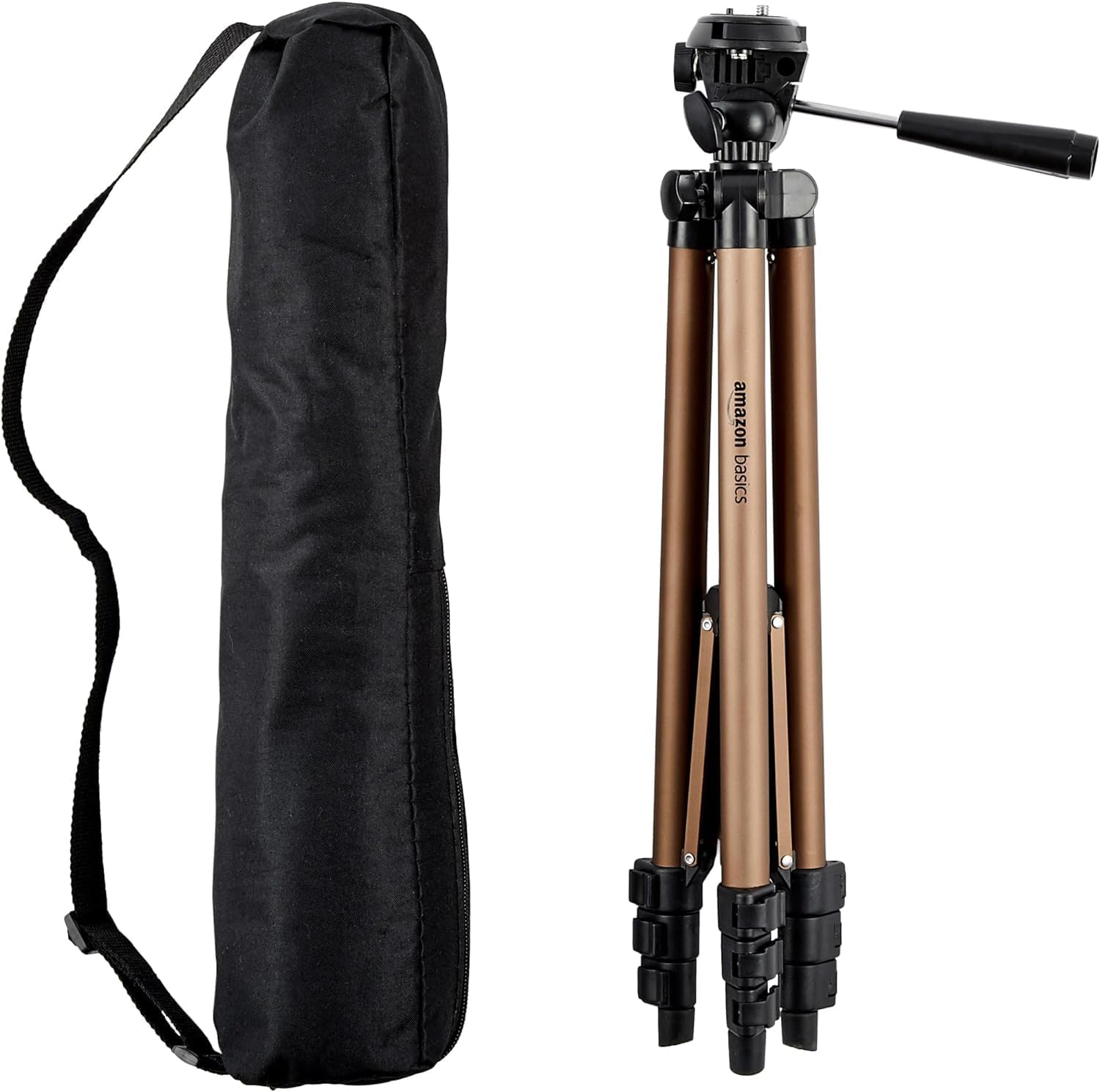 Amazon Basics - Lätt stativ med ficka med ficka, 127 cm