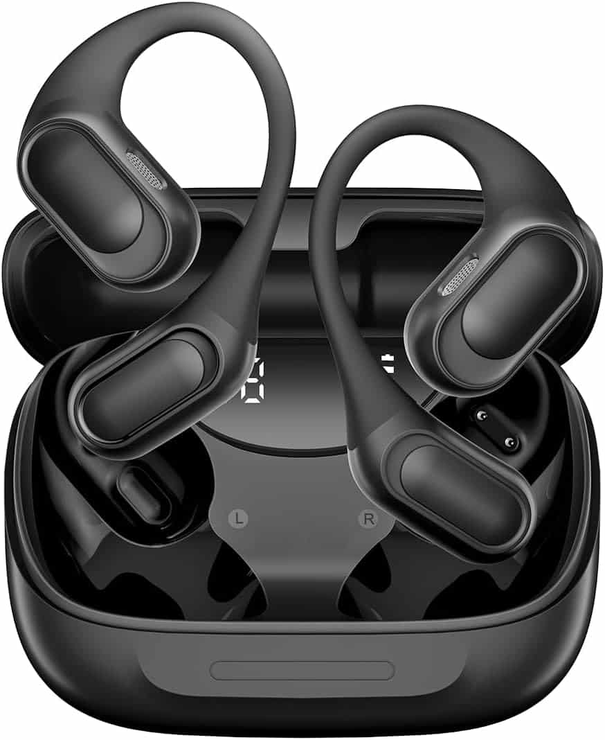 Blackview Airbuds 200 Écouteurs Sport sans Fil Bluetooth 5.4 avec Microphone ENC Anti-Bruit, IPX7 Étanche pour Entraînement/Course à Pied (Compatibilité Android/iOS) ‌