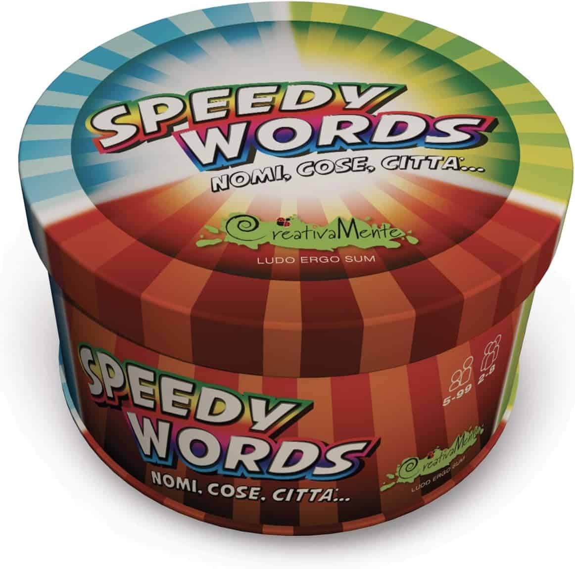 CreativaMente- Speedy Words-Gioco in Scatola, SW-CM, 2-8 giocatori
