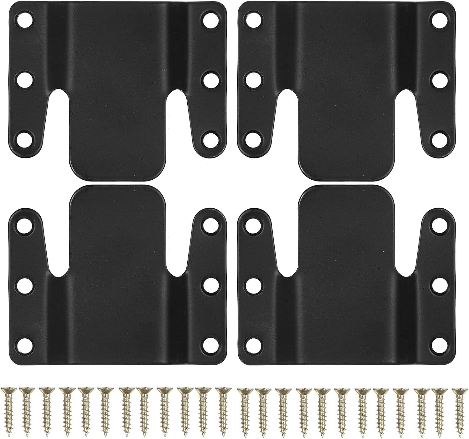 4Pcs Sectional Couch Connectors, Universal Sectional Sofa Interlocking, Easy to Install Couch Clips for Sectionals Sturdy Furniture Connectors Sofa Connector Bracket with Screw/1536