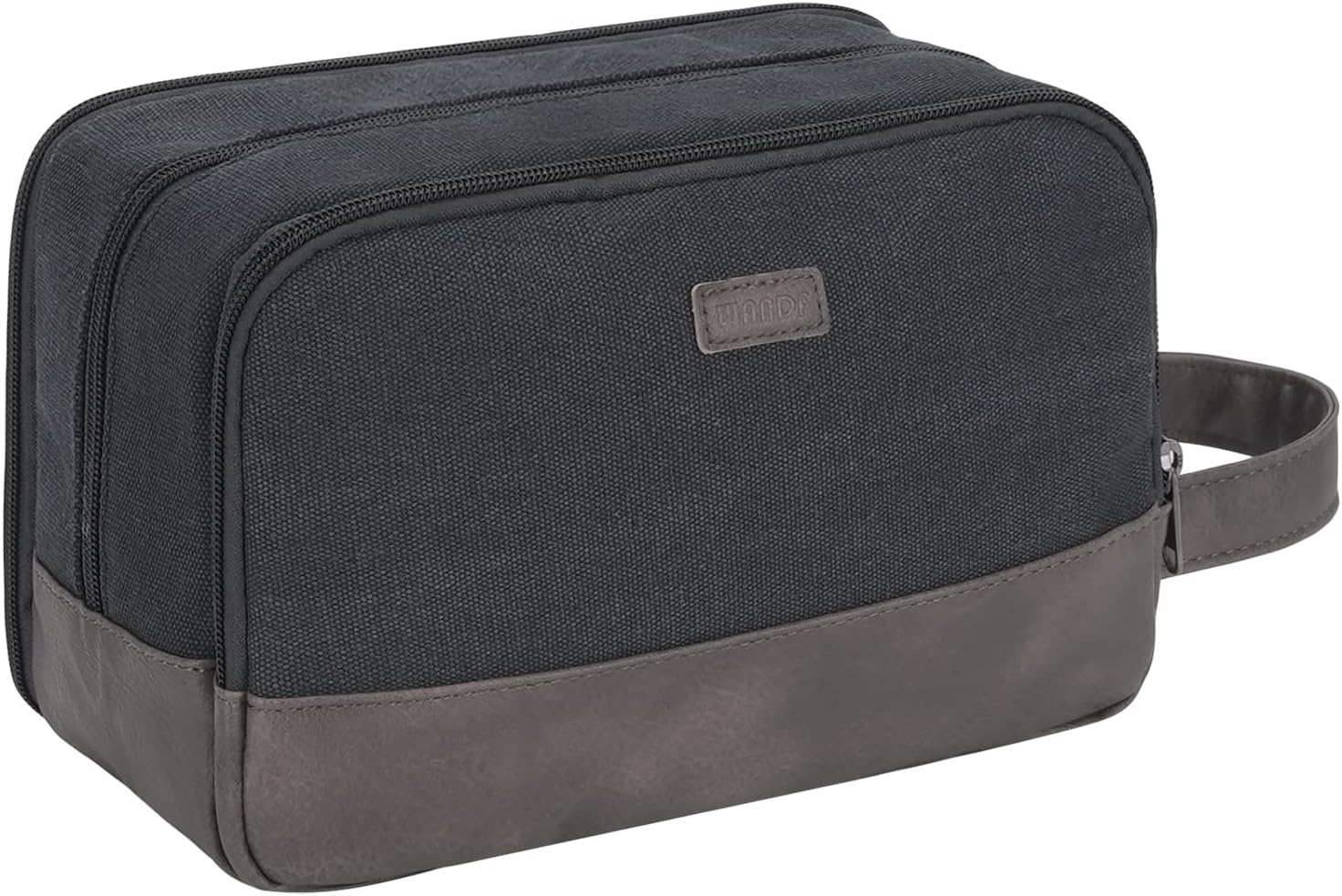 Borsa da toilette da viaggio per uomo Borsa da viaggio da appendere Organizzatore di articoli da toilette resistente all'acqua Borsa da barba per accessori da toilette trousse da viaggio(Nero)