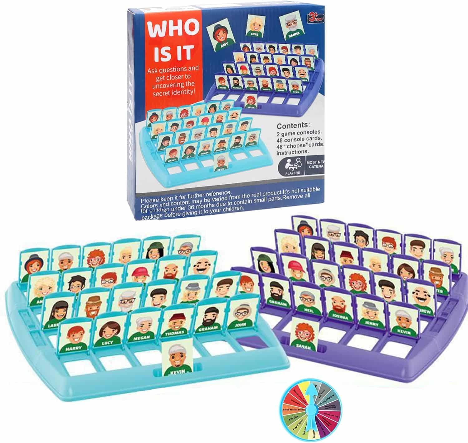 Wie is het spel? Wie ben ik spel voor kinderen vanaf 6 jaar, family raden, Guess What spel voor familie, ouders kinderfeest