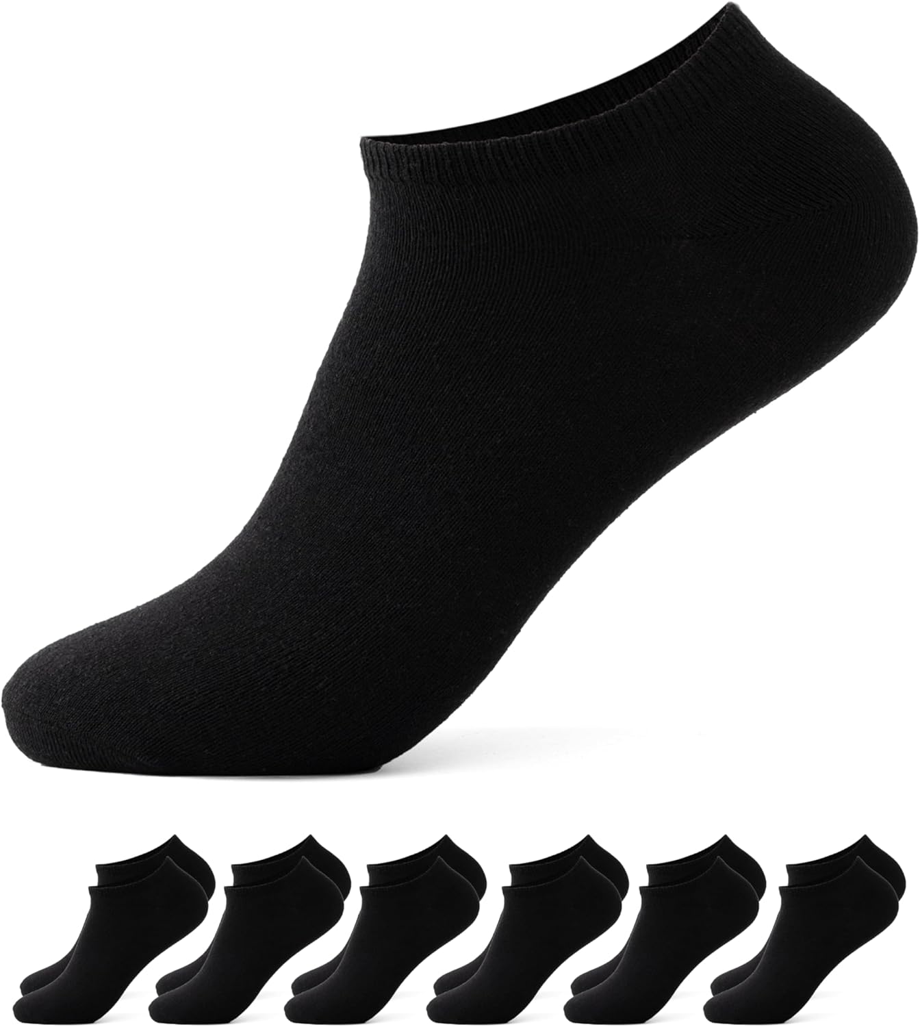 Occulto Ankel Strumpor Män & Kvinnor 6 pack, 12 pack (modell: Chris)