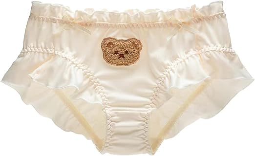 Zoochest Silk Panties Bikini Briefs Bear Design Pink UK Size Large RRP £15.05 NOW £7.99, UK