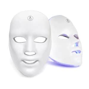 Red Light Therapy for Face 7 Colors LED Face Mask Light Therapy Portable Rechargeable Red Light Therapy Mask Skin Care Device at Home and Travel for Anti Aging FM 01