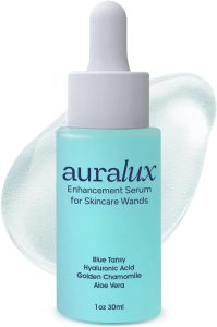Red Light Therapy Activation Serum for Face and Neck for Facial Wand Red Light Therapy Microcurrent Facial Device Natural Formula Blue Tansy Hyaluronic Acid Golden Chamomile Aloe Vera