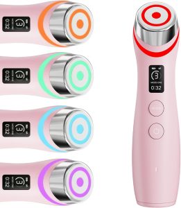 Upgraded Version | 6 in 1 Real Glass Glow Beauty Device | Looking Glass Skin with Enhanced Absorption Radiance Elasticity Pore Care | LED Anti Wrinkle Device | Skin Care Firming Toning Anti aging