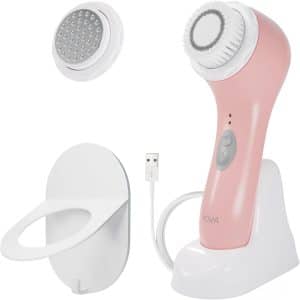 Spa Sciences NOVA Sonic Cleansing Brush with Bristles Infusion System Anti Aging Facial Exfoliating Waterproof and USB Rechargeable