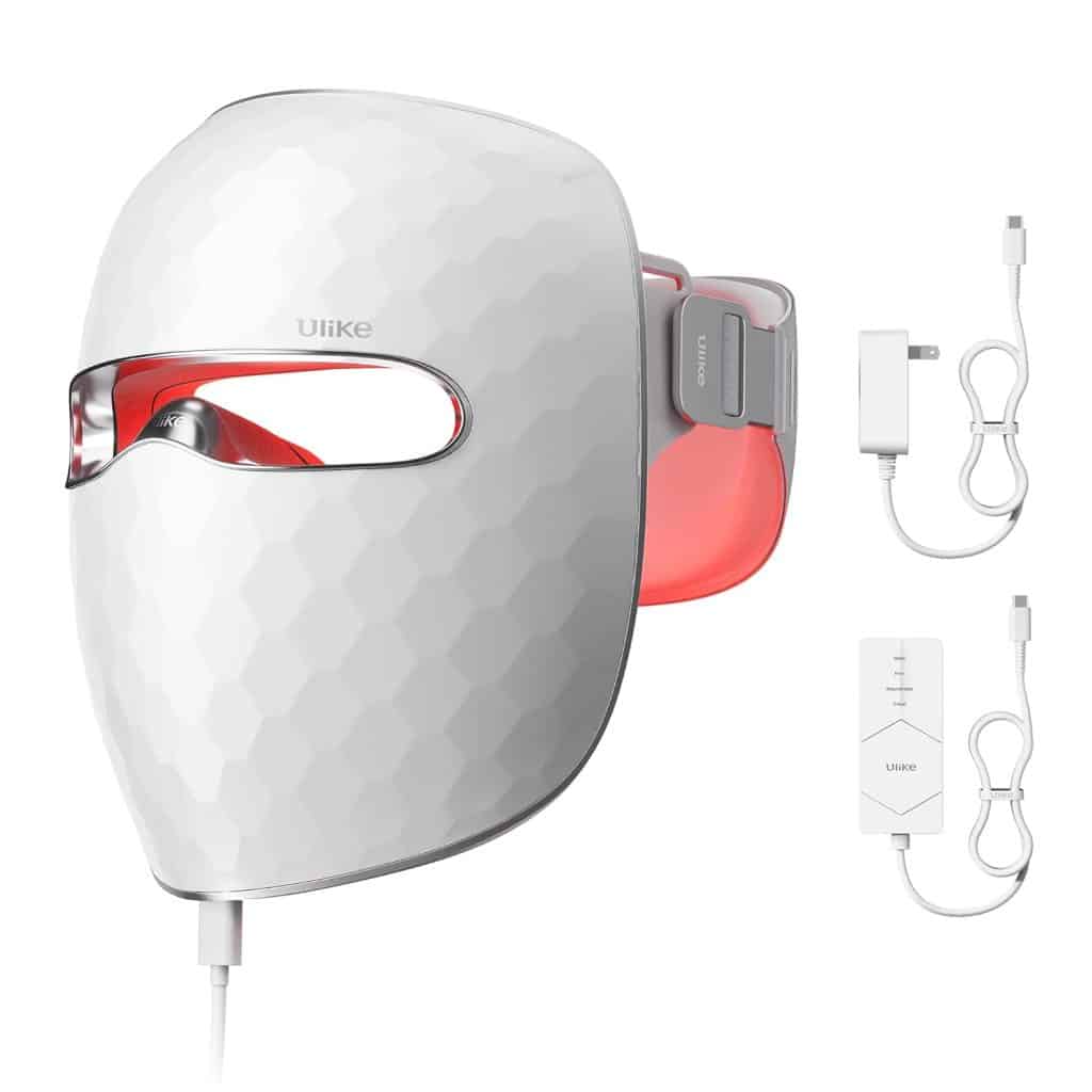 Ulike ReGlow LED Light Therapy Mask, Red Light Therapy for Face, 4 Modes with Red, Blue, Yellow & Infrared Red Lights for Reduce Acne & Anti-Aging, Eye-Protection, 272 Beads, Remote Control