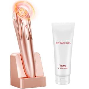 Radio Frequency Skin Tightening Device Anti Aging Face Machine for Wrinkle Removal Lifting Firming Wireless Home Beauty Device with 3 Levels at Home Skin Renewal