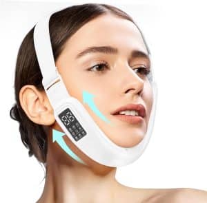 Electric Double Chin Device and V Face Machine with 8 Modes and 15 Gear Adjustable Intensities Intelligent Double Chin Machine for V face