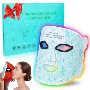 Red Light Therapy for Face 71 Colors LED Face Mask Light Therapy with 850NM Near infrared Portable Rechargeable Red Light Therapy Mask Skin Care Device at Home and Travel for Anti Aging
