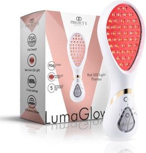 LumaGlow Red LED Light Therapy by Project E Beauty | Skin Rejuvenation and Anti Aging | Diminish Fine Lines Wrinkles