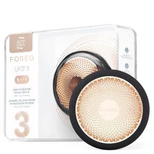 FOREO UFO 3 Deep Face Moisturiser 5 in 1 Facial Spa Red Light Warming Cooling Massage Anti Aging Face Mask Skin Care Black