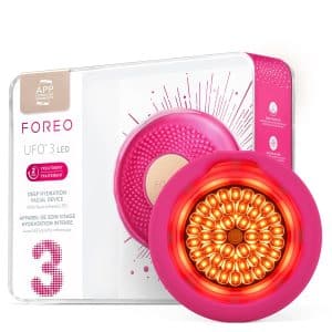 FOREO UFO 3 LED 4 in 1 Face Mask Skincare Device Face Moisturiser Full spectrum LED Deep Tissue Red Light Warming Massage App connected