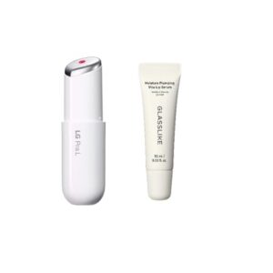 Healthy Lip Care Duo Superform Galvanic Booster and GLASSLIKE Moisture Plumping Vita Lip Serum 033 floz