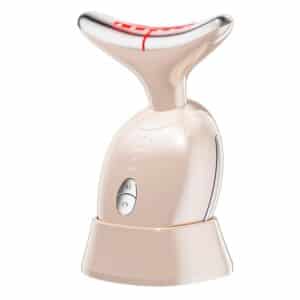 Neck Face Massager Multifunctional Facial Massager for Face Sculpting at Home Face Tool with Vibration and Thermal Pink