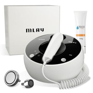 MLAY Professional RF Beauty Machine Radio Frequency Face Machine with 2 Probes at Home Radio Frequency Skin Tightening for Lifting Wrinkle Reducing Anti Aging Salon EffectsGel Included