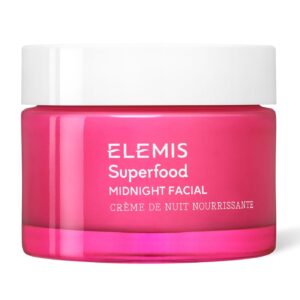 ELEMIS Superfood Midnight Facial Moisturizer Face Cream Hydrating Face Moisturizer for Dry Skin Firming Facial Cream Camu Camu Vitamin C Cream