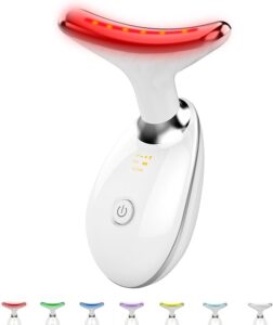 Facial and Neck Massager7 Color Led light therapy for Face and Neck Multifunctional Facial Skin Care ToolsBeauty Device for Home Use