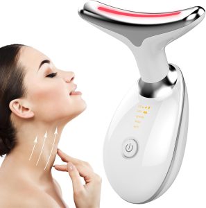 Face Sculpting Tool Neck and Face Massager Portable 3 in 1 Facial Device for Daily Skin Care White