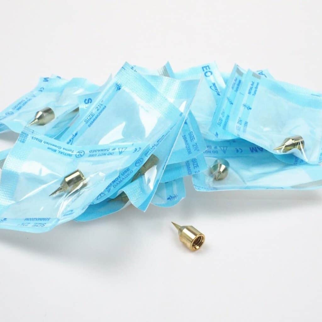 10PCS Fibroblast Copper Tips Replacement Accessory Compatible with Black Head Removal Eyelid Lift Tools (10PCS Big Thick Copper Cartridges)