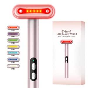 Microcurrent Facial DeviceFace Massager for Skin Care7 Colors Microcurrent LED Light TherapySkin Rejuvenation Light for Face Neck Eye at Home