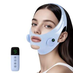 V Shaped Face Machine Double Chin Reducer Electric Double Chin Reducer Face Lifting Device with 6 Modes 9 Intensity Levels