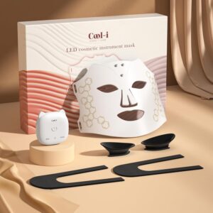 Beauty Mask Professional LED Light Therapy Mask Salon Grade Skincare Ergonomic Fit Multi Color Modes Lightweight Anti Aging Solution