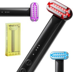 6 in 1 Beauty Device for Face and Neck Light Boost Radiant Renewal Skincare Wand at Home Facial Glow Booster for Maximizing and Boosting Skin Care Absorption