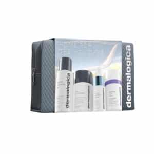 Dermalogica Home for the Holidays Travel Essentials Kit for On the Go Skin Care Includes Face Cleanser Exfolaints Serum and Cream