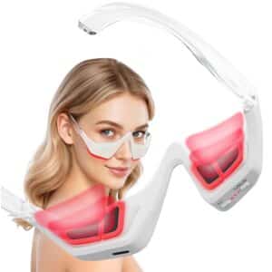 Red Light Therapy Eye Massager for Dark Circles and Puffiness Portable Eye Care Device with 3 Modes for Wrinkles Anti Aging Ideal for Daily Skincare Routines