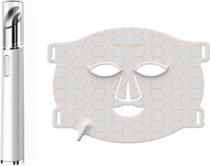 Anti Aging Face Mask Therapy Face Mask with 8 Color Light Mask for Face with Eye Massager Set Skin Radiance Smooth Fine Lines Spa Quality Beauty Gift for Women Men