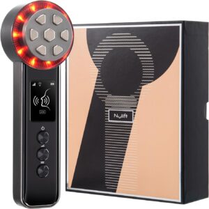 Radio Frequency Skin Tightening Device Smart Electric Zinc Alloy Facial Beauty Machine with RF Current Cold Heat for Jawline Lifting Cheek Firm Wrinkle Reduction Depuff Increase Absorption