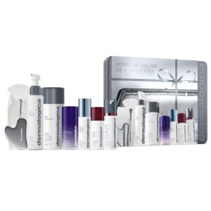 Dermalogica Your Moment of Expertise Expert Level Skin Care Routine Set Includes 6 Products Headband Gua Sha Fan Brush