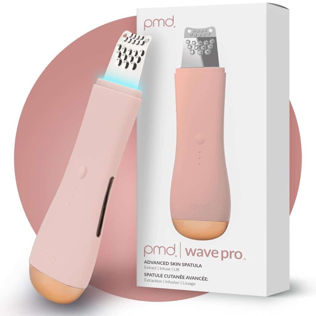 PMD Wave Pro - Professional-Grade Advanced Skin Spatula - Extract, Infuse, & Lift - SonicGlow Vibration and E-Wave Technology - Clear Pores, Blackheads, & Whiteheads