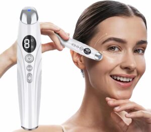 Eye Lift Wand Depuffing Wand Chargeable Heated Eye Wand Eye Massager for Dry Eyes Dark Circles and Puffiness Eye Lifting Device for Fine Lines and Wrinkles Beauty Wand