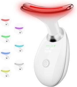 Facial Massager7 Color LED Light Therapy for Face and NeckPortable Beauty Skin Care Tools