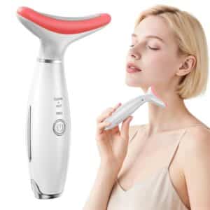 Red Light Therapy for Face LED Face Massager Tool with Vibraion Porable Facial Massager for Skin Care at Home Wrinkle Reducer Face Sculpting ToolMicro current Facial Beauty DeviceModel AM 810W