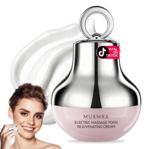 Electric Massage PDRN Firming Face Cream 1000ppm PDRN Salmon DNA Face Moisturizer with Collagen Hyaluronic Acid Niacinamide Firms Glow Hydrating Anti Aging Wrinkle Korean Skin Care 176oz